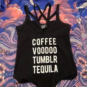 Coffee Voodoo Tumblr Tequila killstar Bodysuit